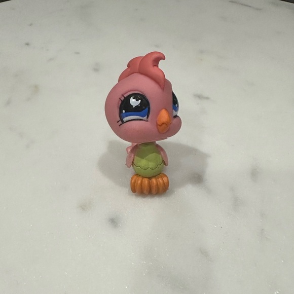 LPS #854 Pink Cockatoo Bird 2006 AuthenticToy Hasbro Collector Littlest Pet Shop - Picture 1 of 5